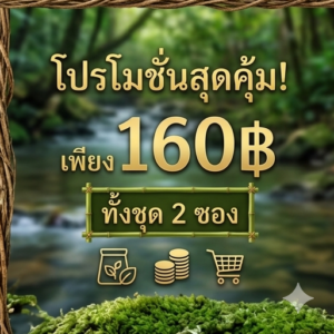 โปรโมชั่น "ชาตรีผลา + ชาฝางแดง" กิตติกรณ์สมุนไพร 🍃