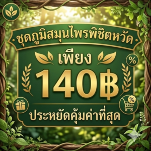 โปรโมชั่น “น้ำมันฟ้าทะลายโจร + ยาดมมะกรูด” กิตติกรณ์สมุนไพร 🌿