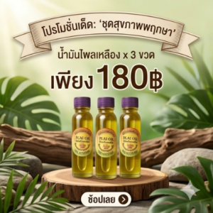 น้ำมันไพลเหลือง 3 ขวด